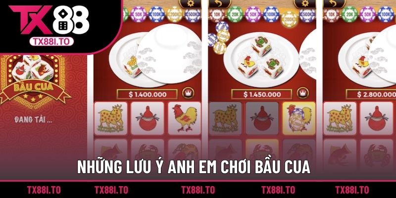 Bầu Cua Tôm Cá - Tựa Game Cá Cược Để Bạn Thử Vận May 5 Những lưu ý anh em chơi bầu cua