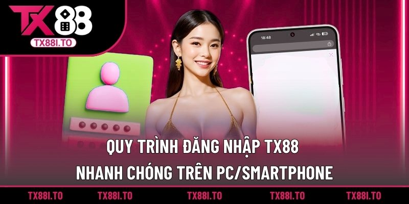 Hướng Dẫn Đăng Nhập TX88 Nhanh Chóng & Tiện Lợi 2025 2 Quy trình đăng nhập TX88 nhanh chóng trên PC/Smartphone